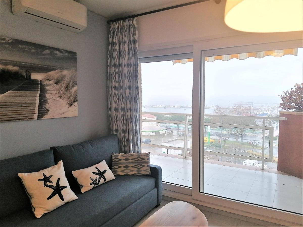 2166 Rocmar 1 4-C, Excelente Situacion Frente Al Puerto Pesquero Y Con Vista A La Bahia. Gran Terraza. Gran Parking Publico Delante. - Es-258-30 Appartement Roses Buitenkant foto